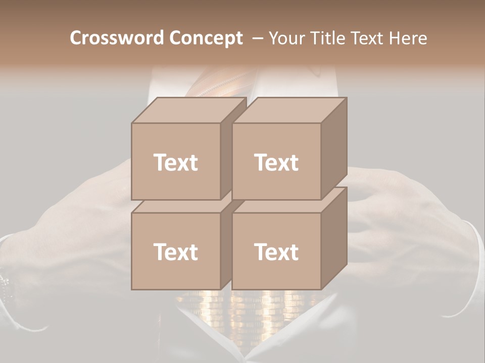 Click Pushing Silhouette PowerPoint Template