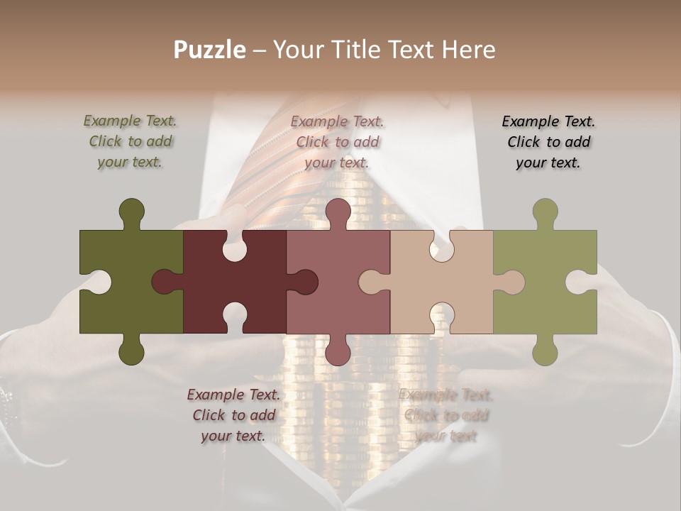 Click Pushing Silhouette PowerPoint Template