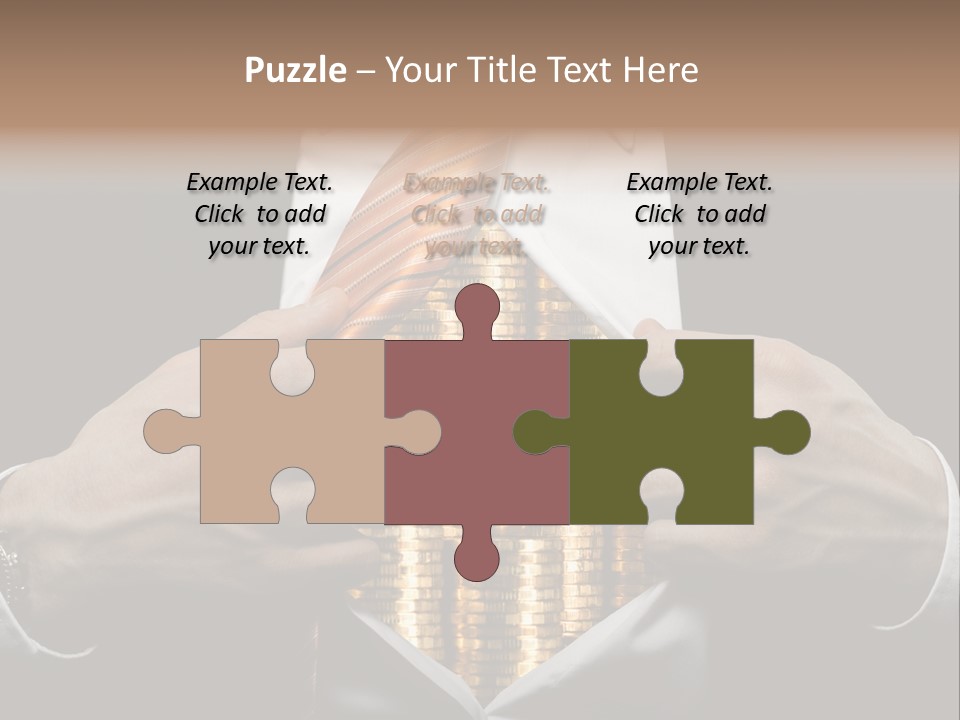 Click Pushing Silhouette PowerPoint Template