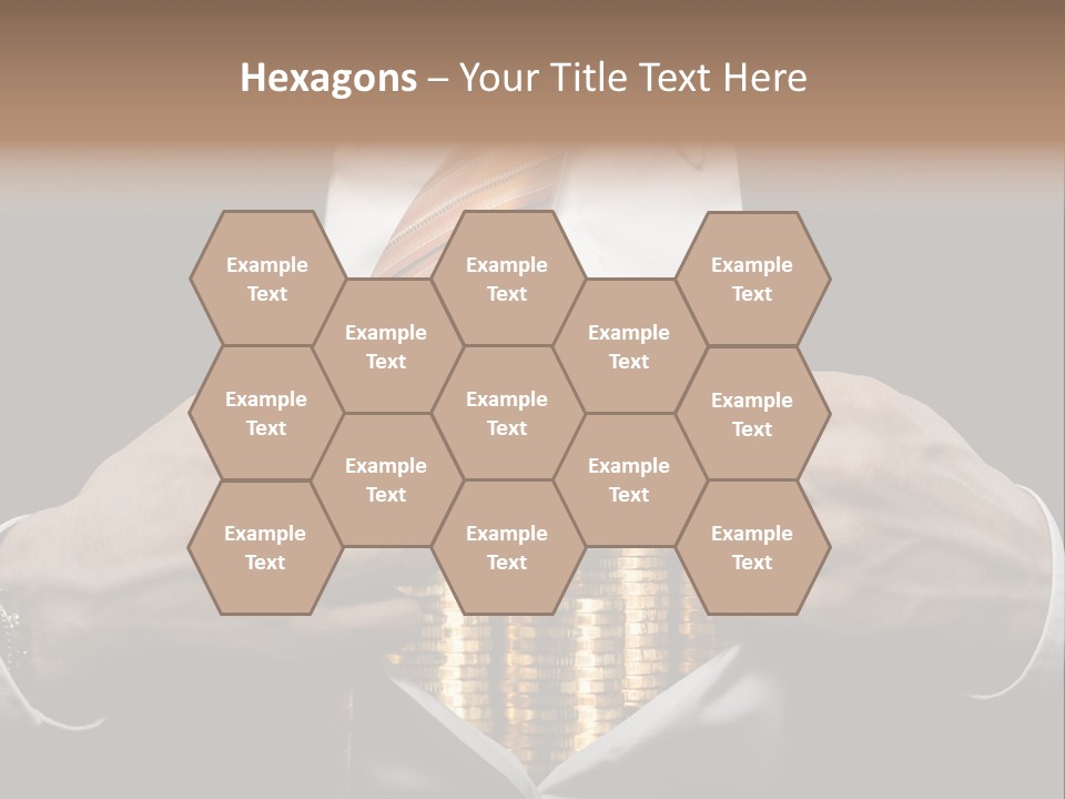 Click Pushing Silhouette PowerPoint Template