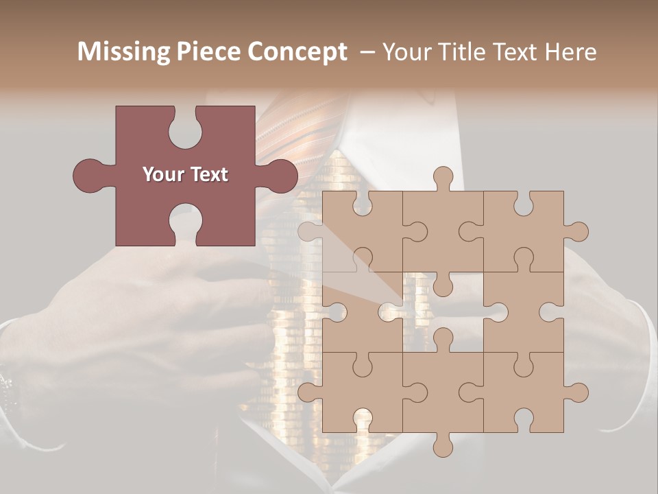 Click Pushing Silhouette PowerPoint Template