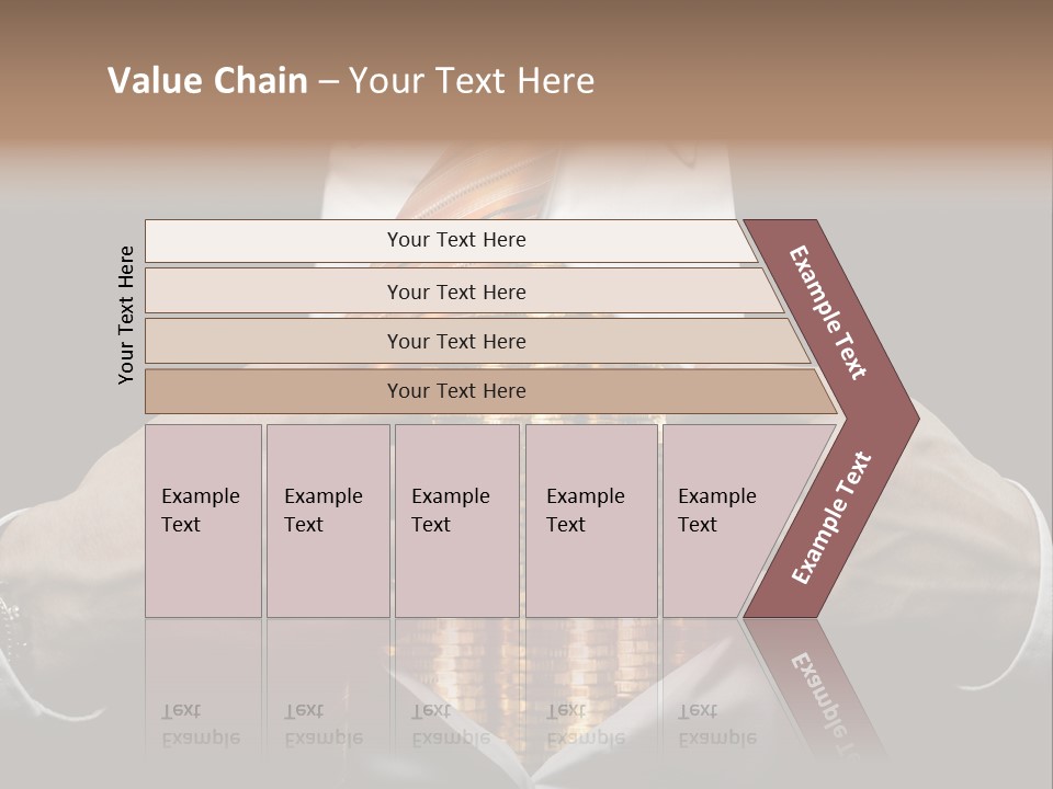 Click Pushing Silhouette PowerPoint Template