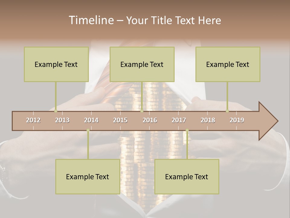 Click Pushing Silhouette PowerPoint Template
