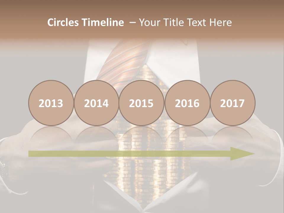 Click Pushing Silhouette PowerPoint Template