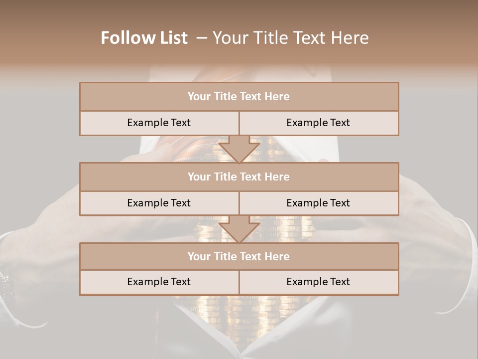 Click Pushing Silhouette PowerPoint Template