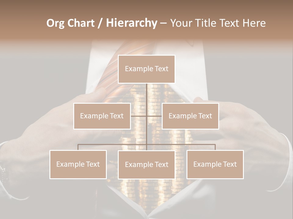 Click Pushing Silhouette PowerPoint Template