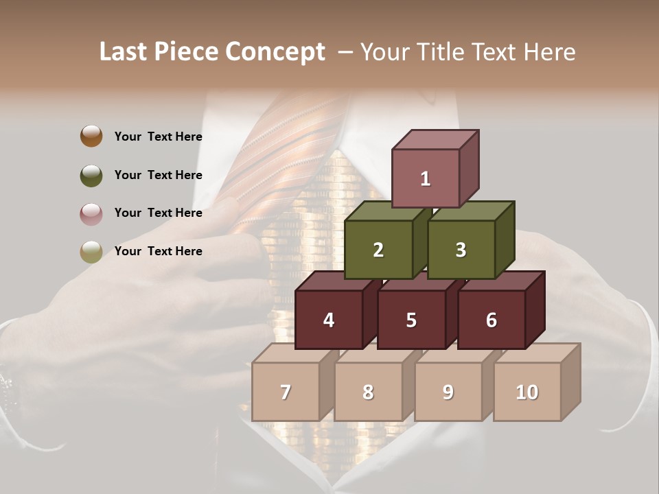 Click Pushing Silhouette PowerPoint Template