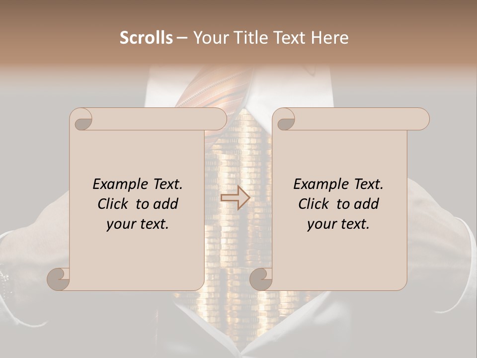 Click Pushing Silhouette PowerPoint Template