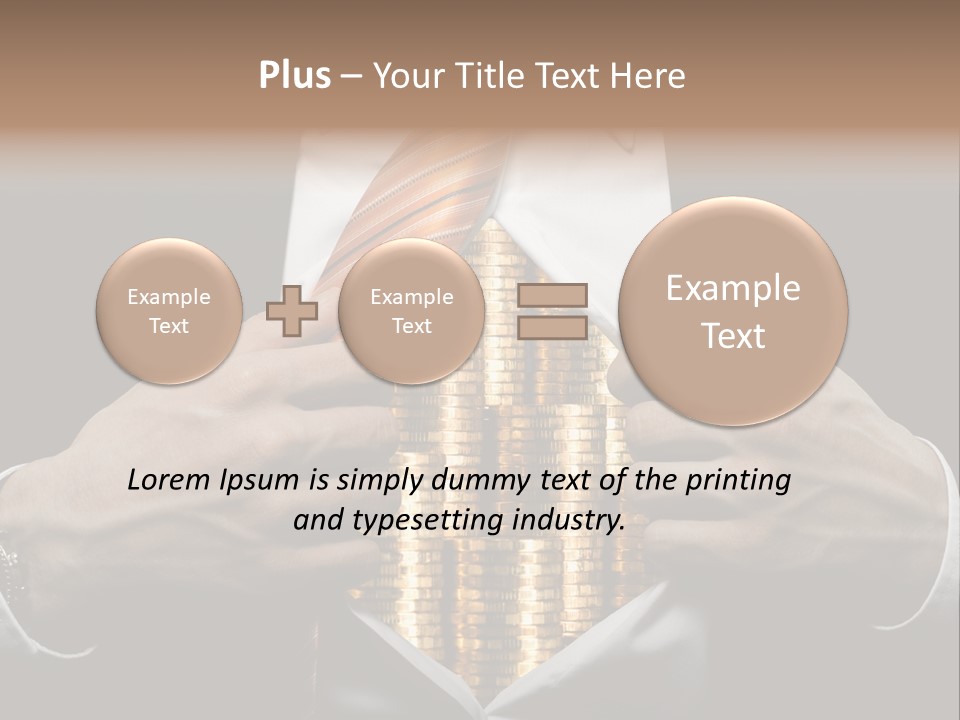 Click Pushing Silhouette PowerPoint Template
