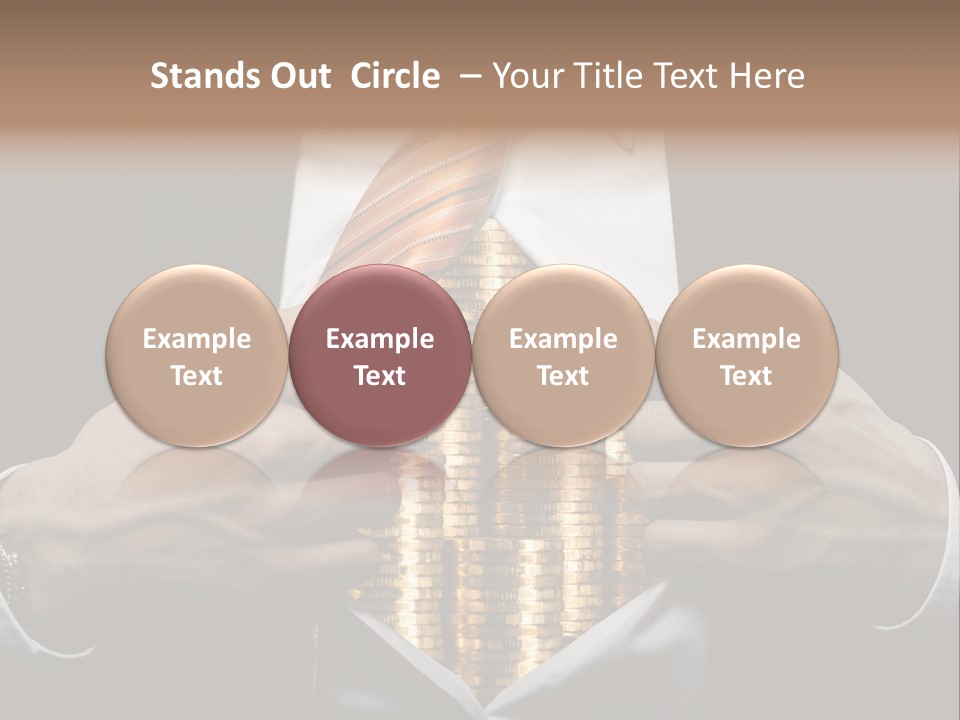 Click Pushing Silhouette PowerPoint Template