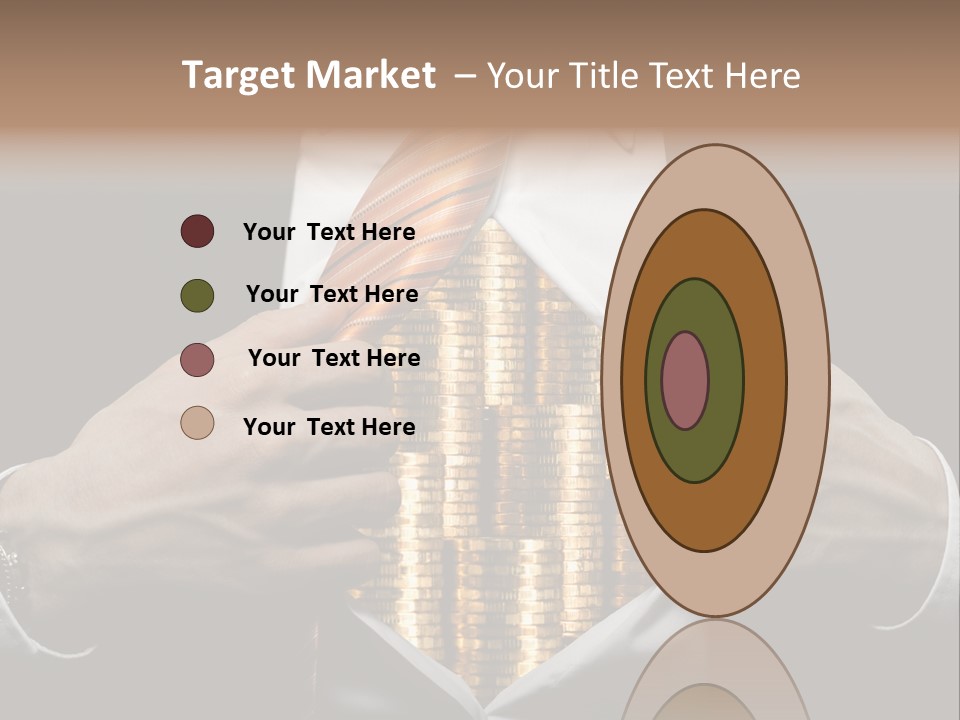 Click Pushing Silhouette PowerPoint Template