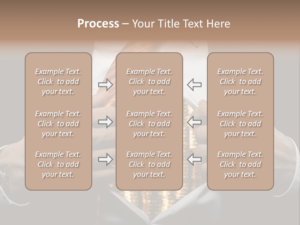 Click Pushing Silhouette PowerPoint Template
