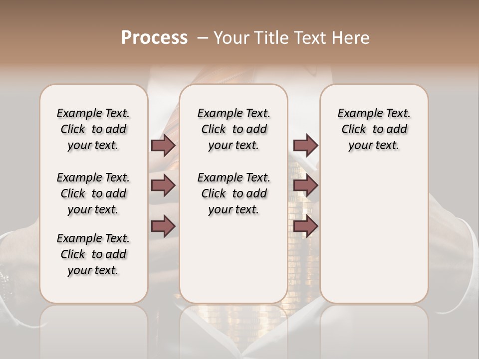 Click Pushing Silhouette PowerPoint Template