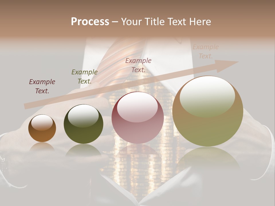 Click Pushing Silhouette PowerPoint Template