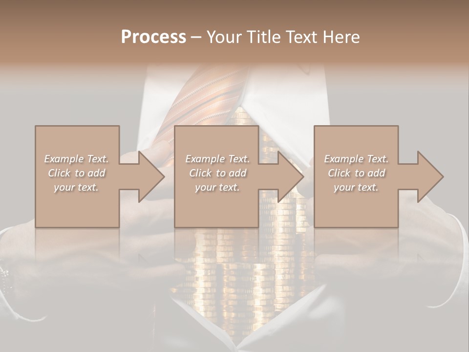 Click Pushing Silhouette PowerPoint Template