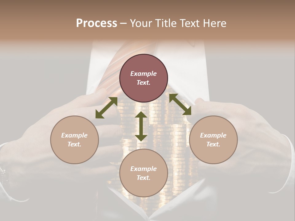 Click Pushing Silhouette PowerPoint Template