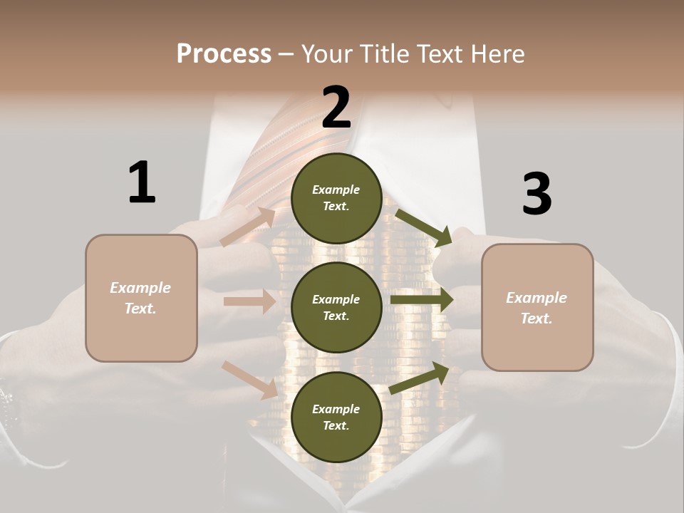 Click Pushing Silhouette PowerPoint Template