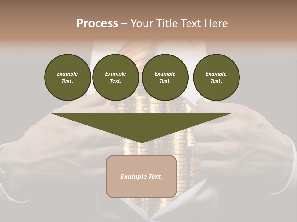 Click Pushing Silhouette PowerPoint Template