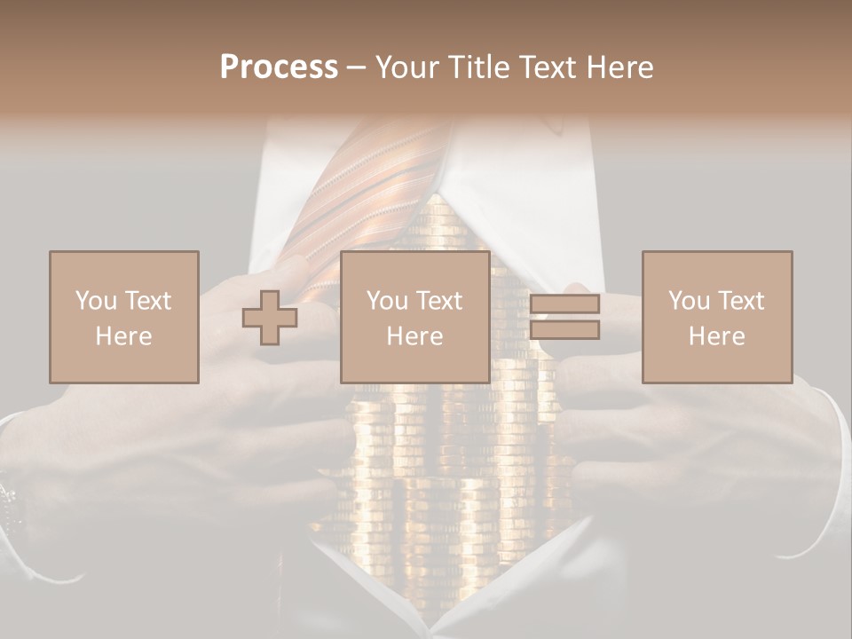 Click Pushing Silhouette PowerPoint Template