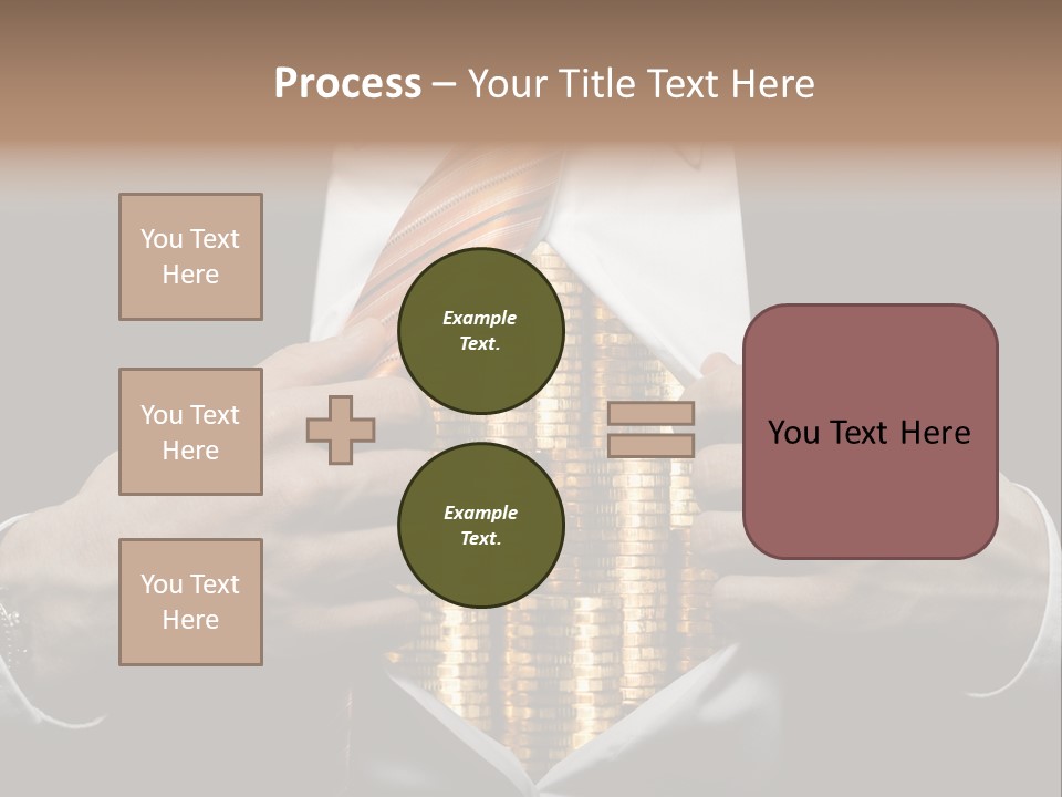 Click Pushing Silhouette PowerPoint Template