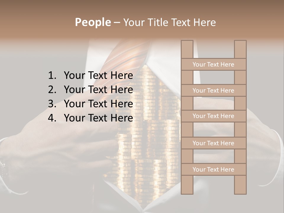 Click Pushing Silhouette PowerPoint Template