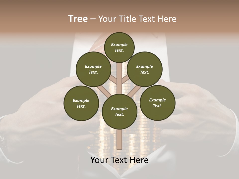 Click Pushing Silhouette PowerPoint Template