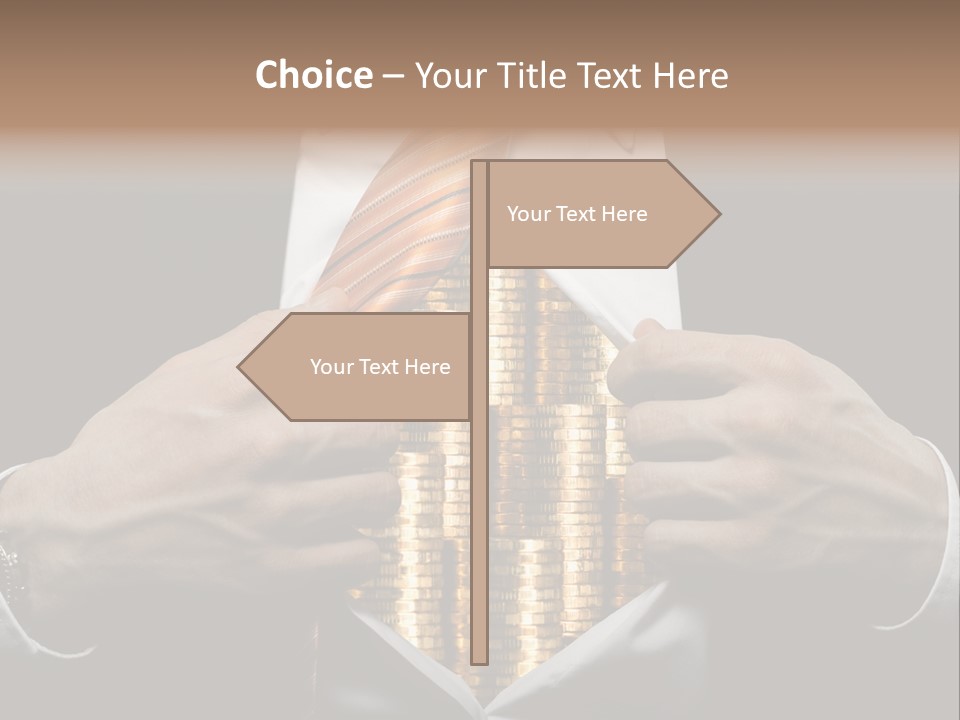 Click Pushing Silhouette PowerPoint Template