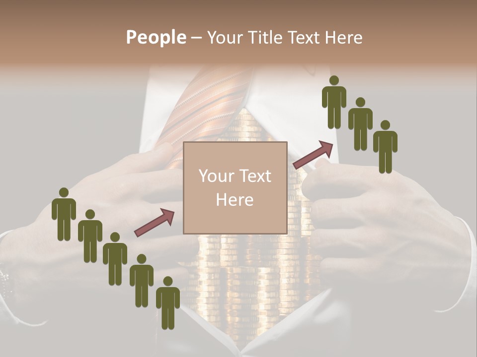 Click Pushing Silhouette PowerPoint Template