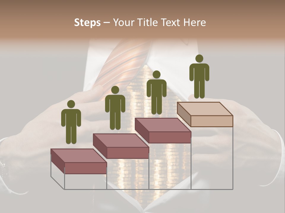 Click Pushing Silhouette PowerPoint Template