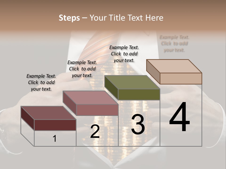 Click Pushing Silhouette PowerPoint Template