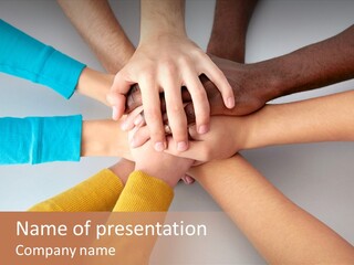 Group Happy Teen PowerPoint Template