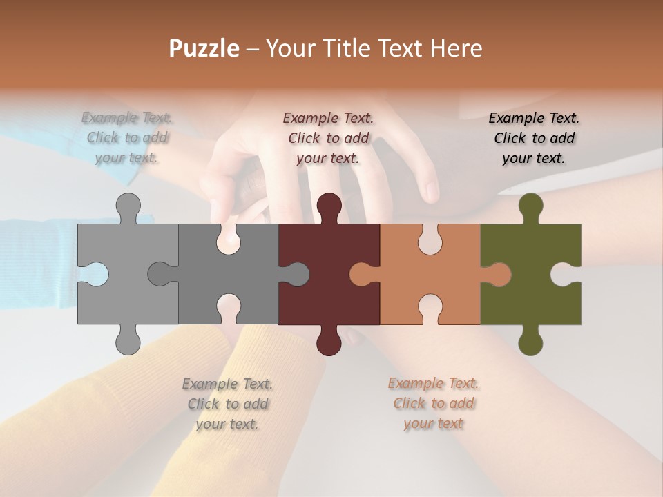 Group Happy Teen PowerPoint Template