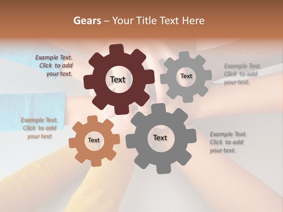 Group Happy Teen PowerPoint Template