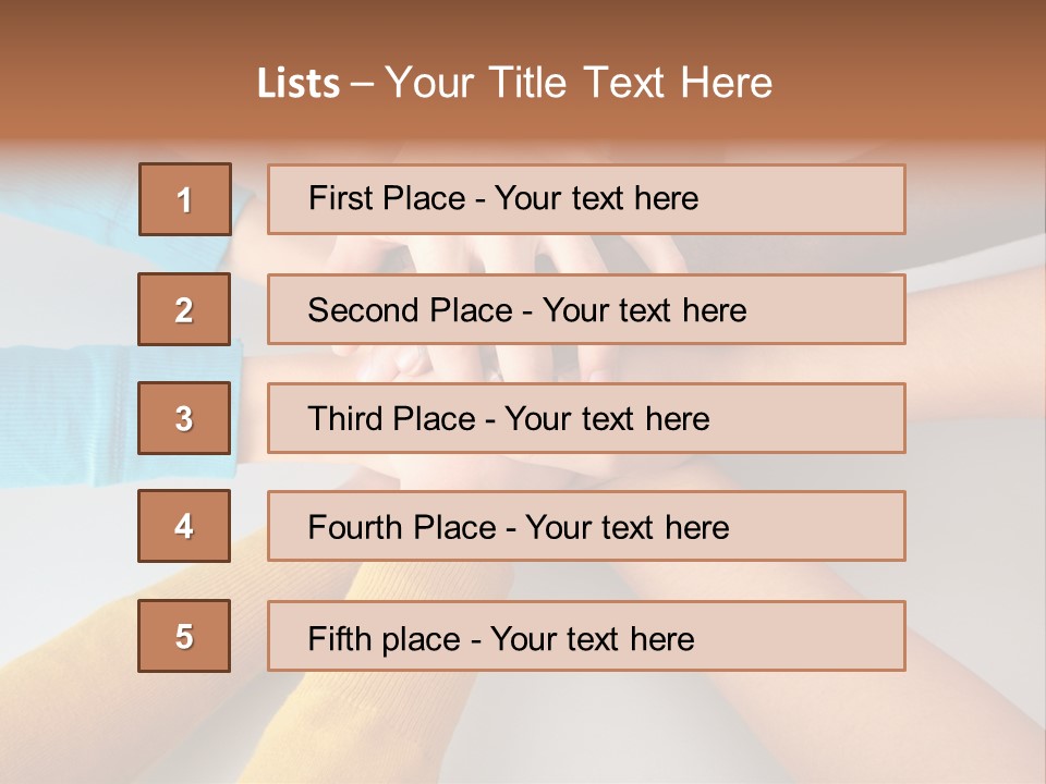 Group Happy Teen PowerPoint Template