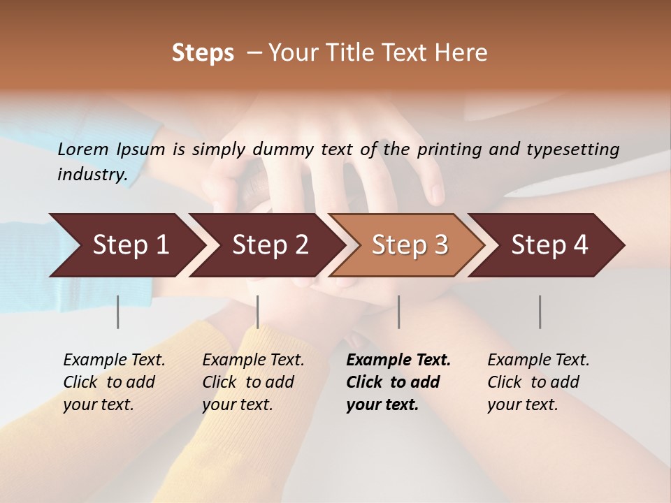 Group Happy Teen PowerPoint Template