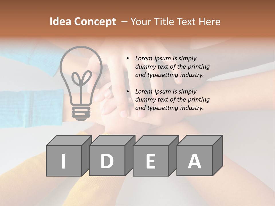 Group Happy Teen PowerPoint Template