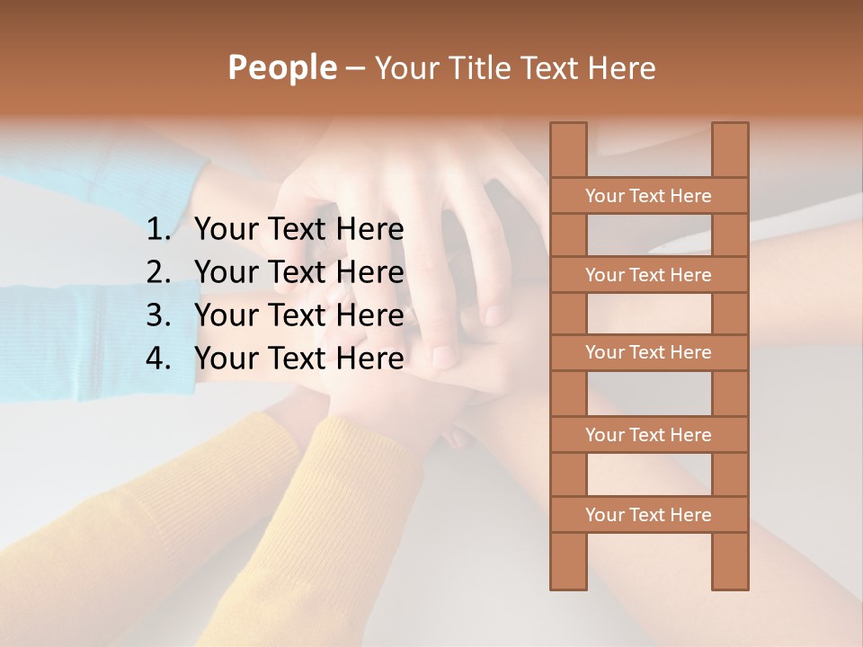 Group Happy Teen PowerPoint Template