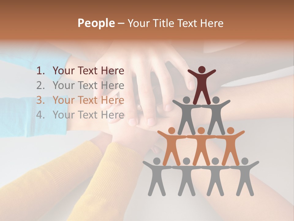 Group Happy Teen PowerPoint Template