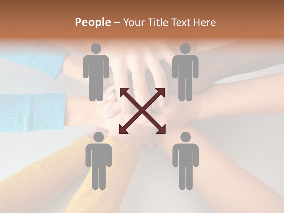 Group Happy Teen PowerPoint Template