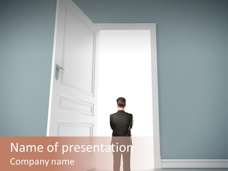 White Life Person PowerPoint Template