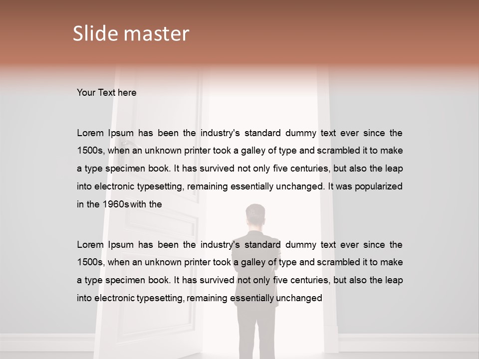 White Life Person PowerPoint Template