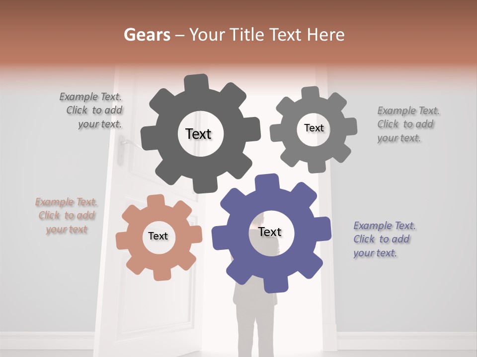 White Life Person PowerPoint Template