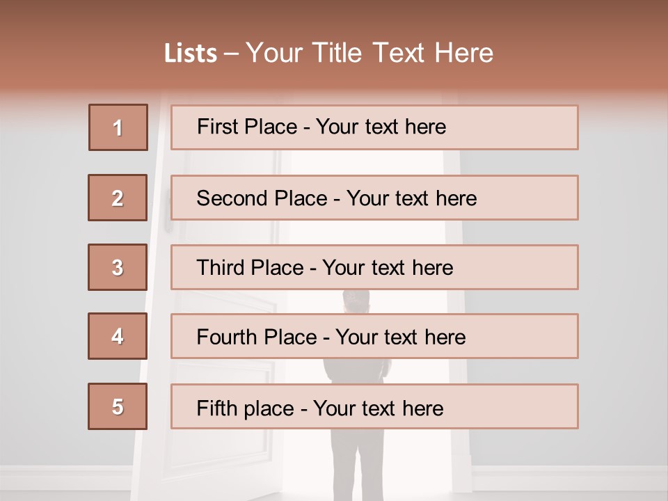 White Life Person PowerPoint Template