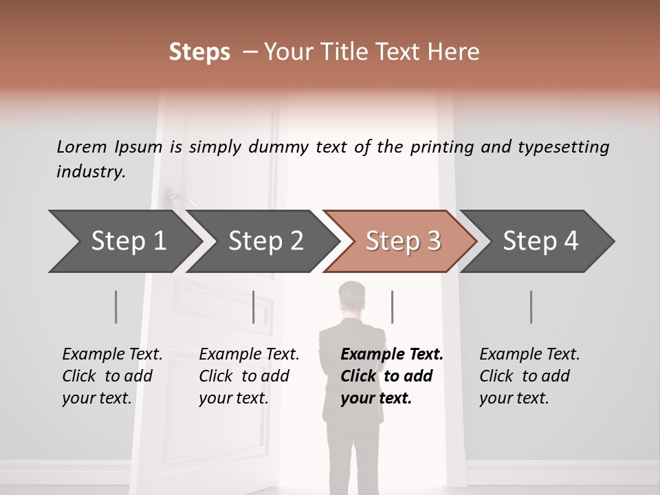 White Life Person PowerPoint Template