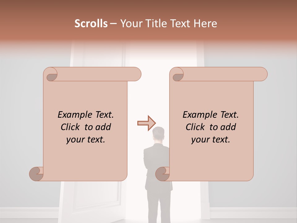 White Life Person PowerPoint Template