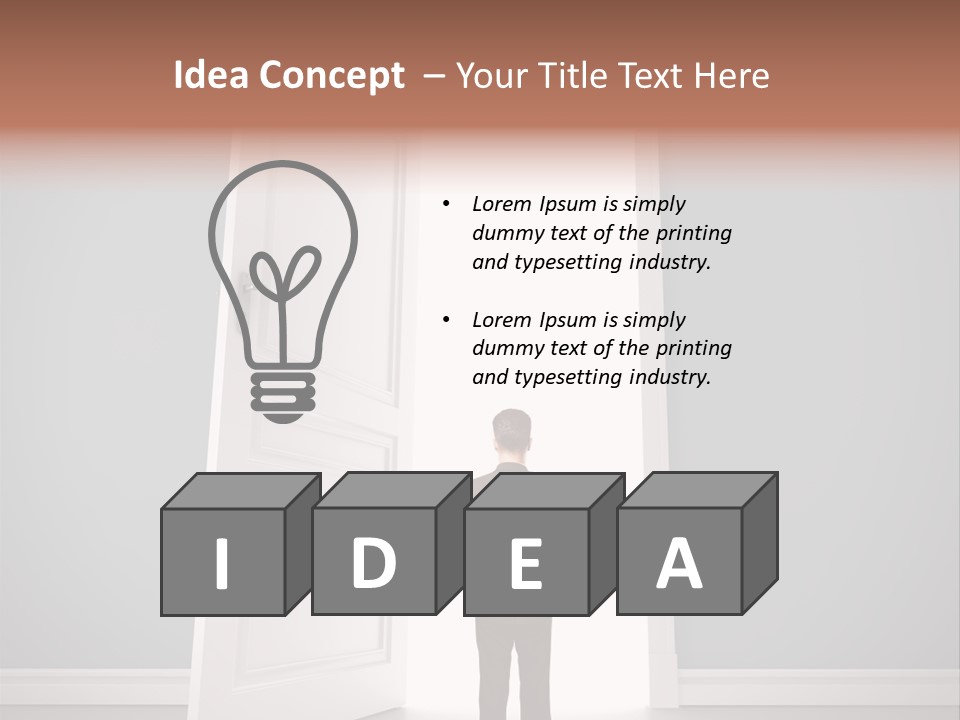 White Life Person PowerPoint Template