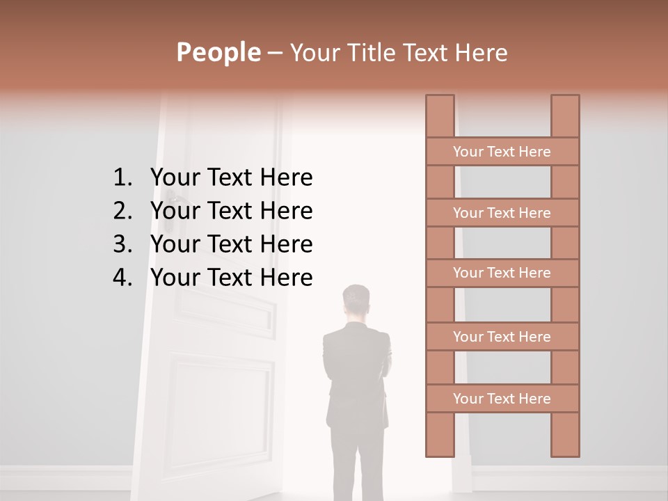 White Life Person PowerPoint Template