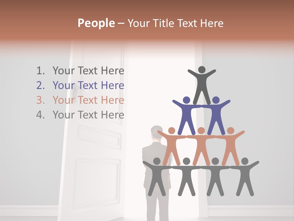 White Life Person PowerPoint Template