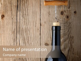 Drink Table Textured PowerPoint Template