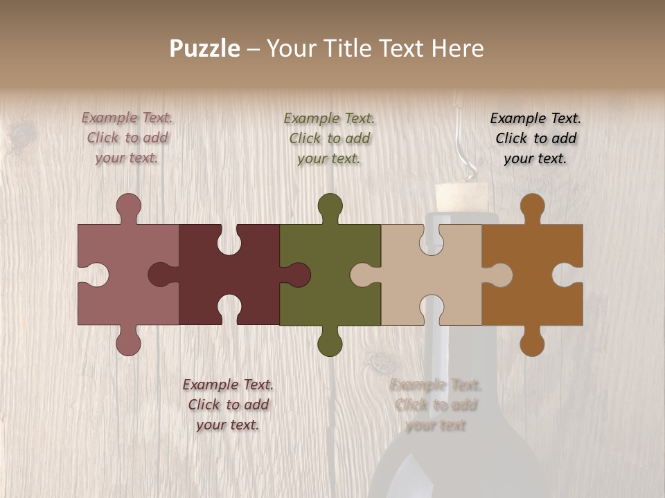 Drink Table Textured PowerPoint Template